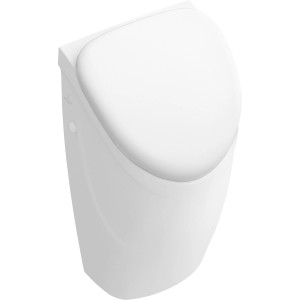 Villeroy & Boch O.novo Urinal compact in Alpinweiß mit optionalem Deckel.