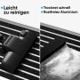 Björn&Schiller Fußmatte mit Aluminiumrand, wird gesaugt und mit Bürste gereinigt. Einfache Pflege, rostfreies Aluminium für Außenbereich.