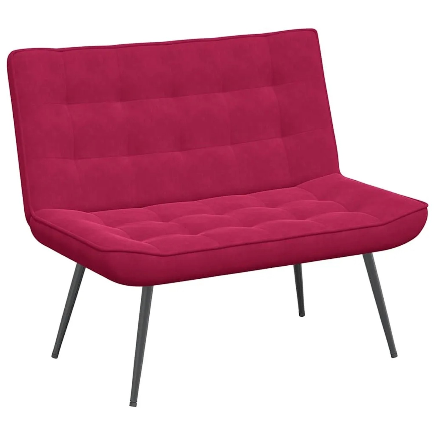 vidaXL Sitzbank Weinrot 110x74x84 cm Samt 4012341