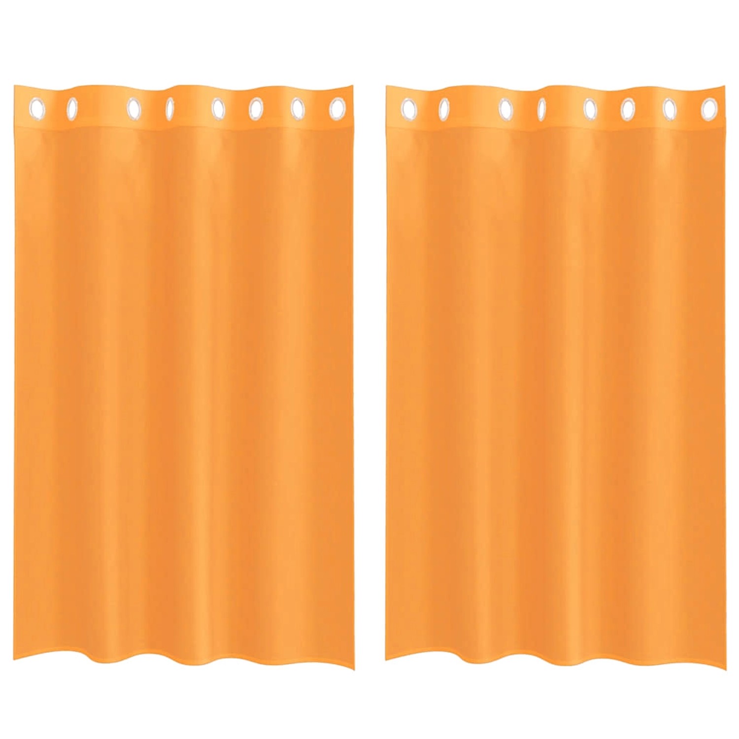 vidaXL Voile Vorhänge mit Ösen 2 Stk Orange 140x175 cm 4102090 günstig online kaufen
