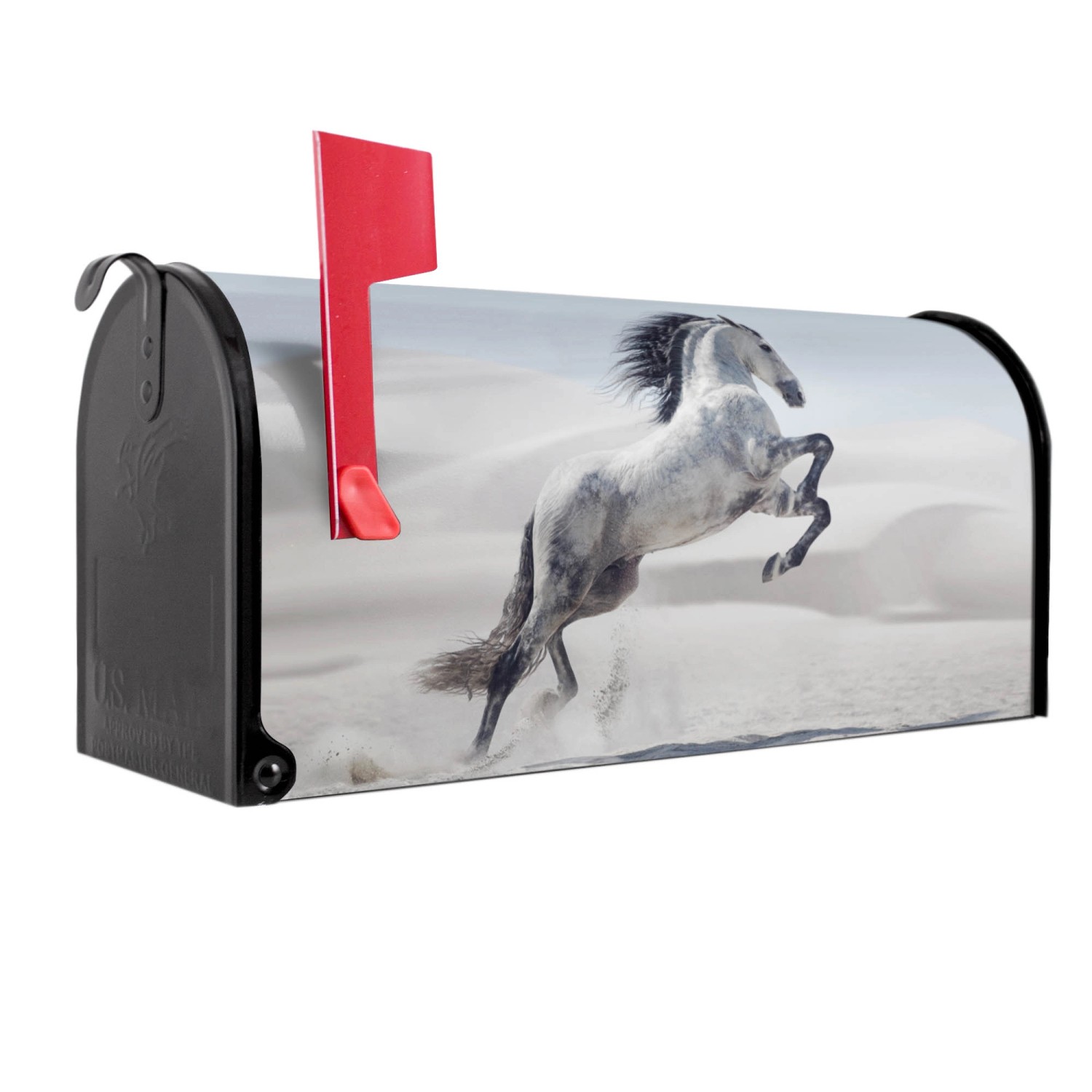 Banjado Amerikanischer Briefkasten Schwarz 48x22x16cm US Mailbox Letterbox günstig online kaufen