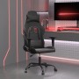 vidaXL Gaming-Stuhl mit Massagefunktion Schwarz Kunstleder 345407_2
