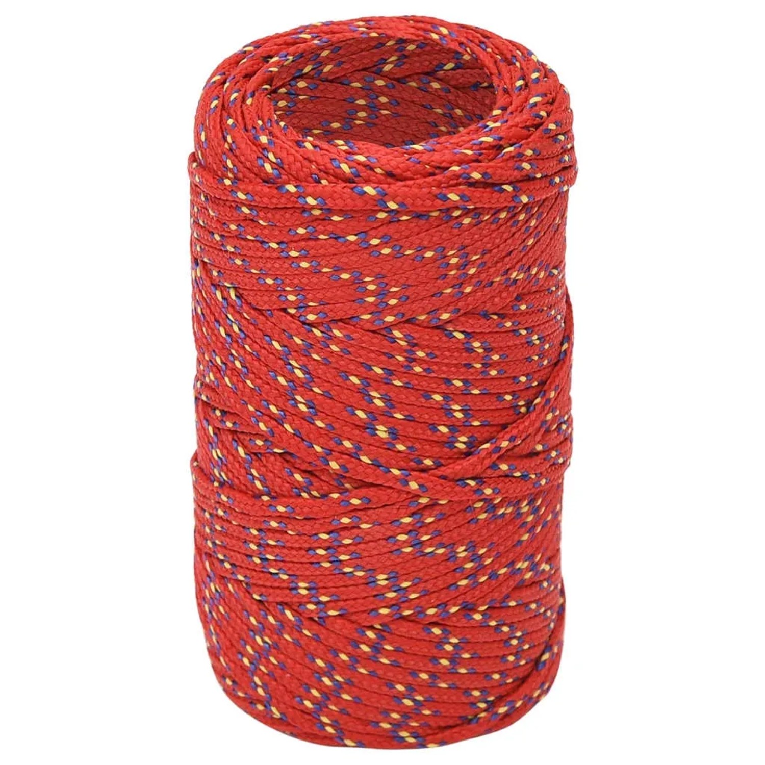 vidaXL Bootsseil Rot 2 mm 100 m Polypropylen 152372