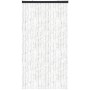 Weißer Arsvita Flauschvorhang 100x200cm mit Unistreifen als dekorativer Fenstervorhang.