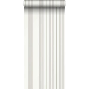 Sanders & Sanders Tapete Streifen Grau und Grün 53 cm x 10.05 m