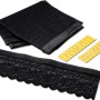 Easymaxx Tür-Moskitonetz Magic Klick, schwarz, 90x210 cm, mit Montagezubehör für Insektenschutz.