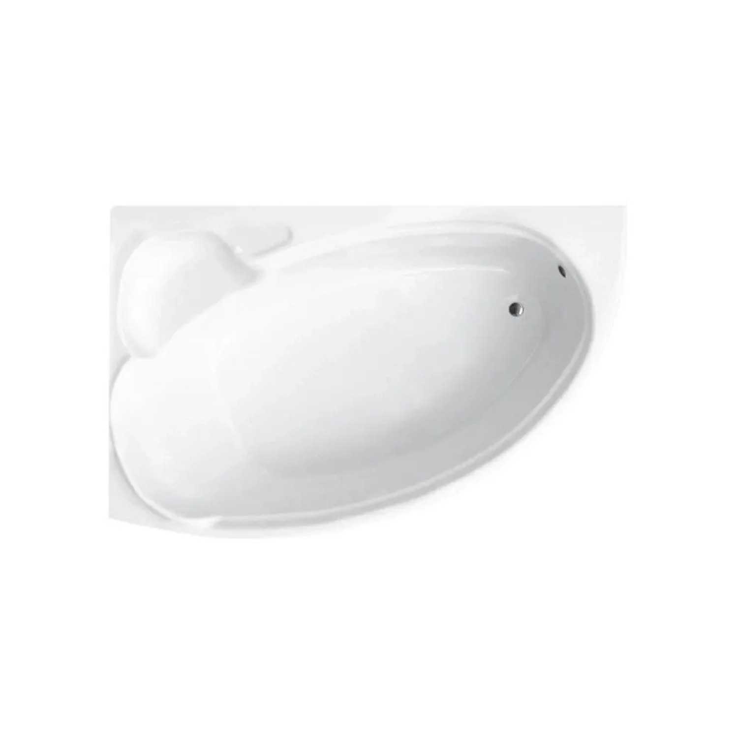 Bad Land Eckbadewanne 155x95 Links mit Styroporverkleidung inkl. Ablauf & Füße