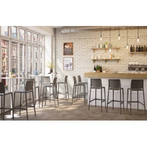 Papatya Barhocker Fame-S Bar 75 cm Graubraun 61