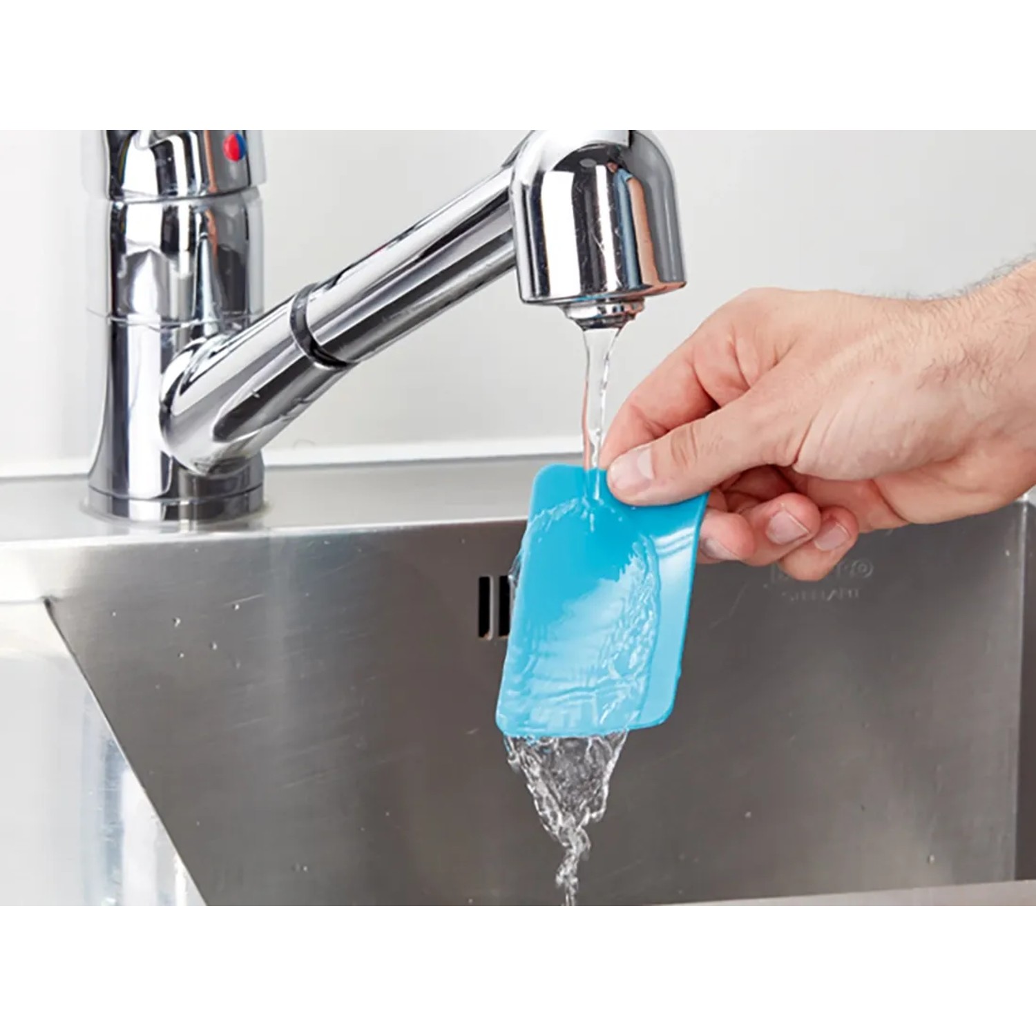 fischer Vakuum Klebepads unter Wasserhahn, wiederverwendbare Pads für glatte Flächen, 2 Stück