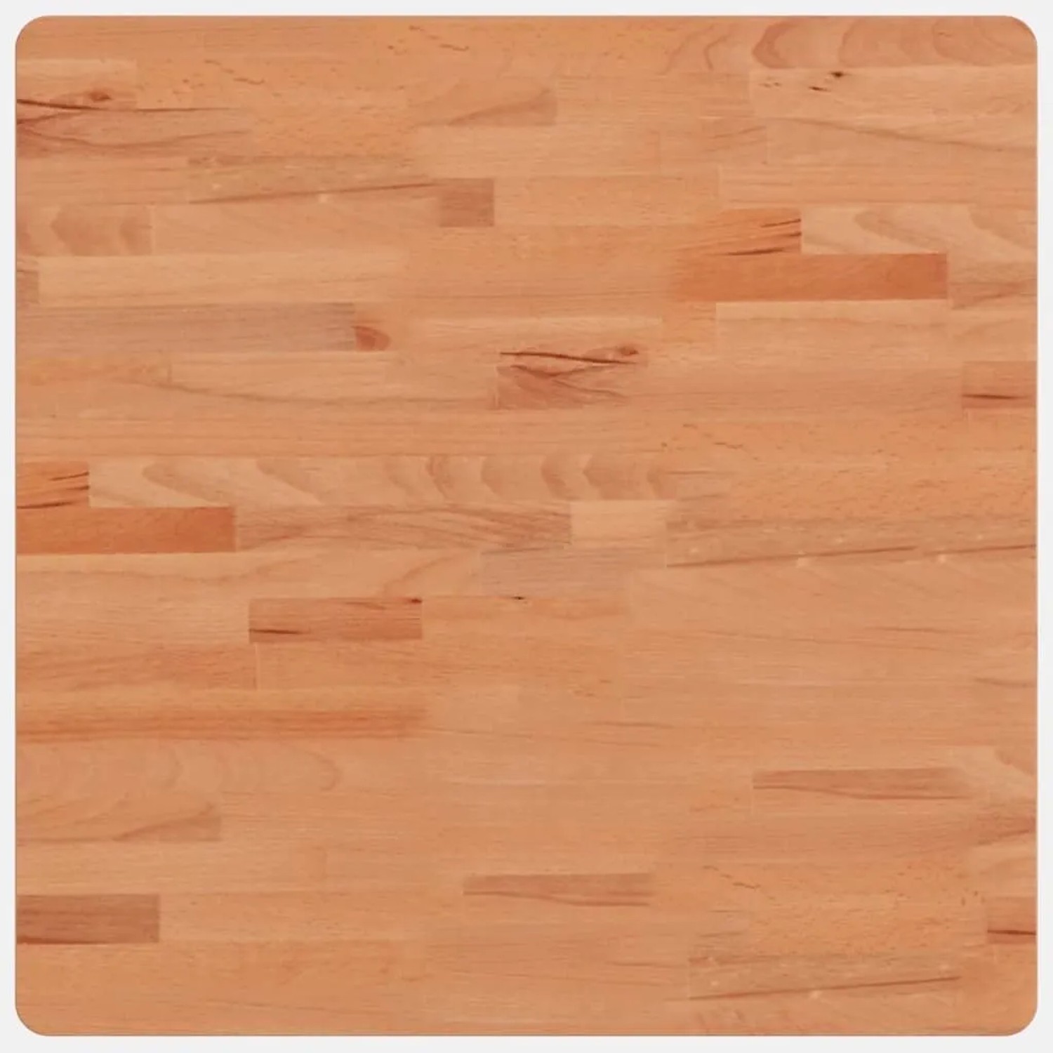 vidaXL Tischplatte 60x60x2,5 cm Quadratisch Massivholz Buche 355974