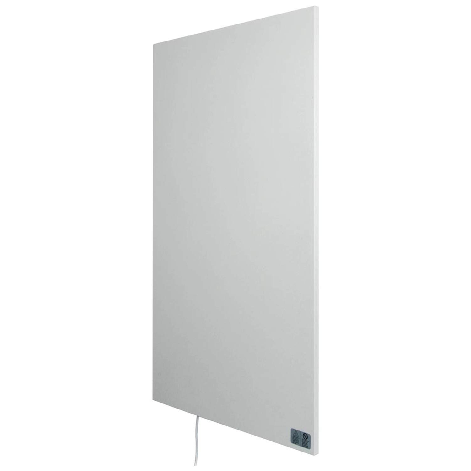 Weißes Heizpaneel Infrae Design M 600 W für elektrische Heizgeräte.