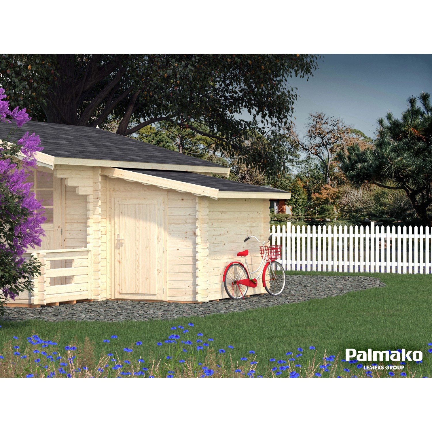 Palmako Anbauschuppen für HolzGartenhäuser 153 cm x 215 cm kaufen bei OBI