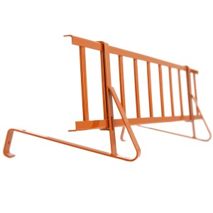 Daprona Schneefanggitter Set, 200cm, Ziegelrot, Stahl. Schneeschutz für Dächer.