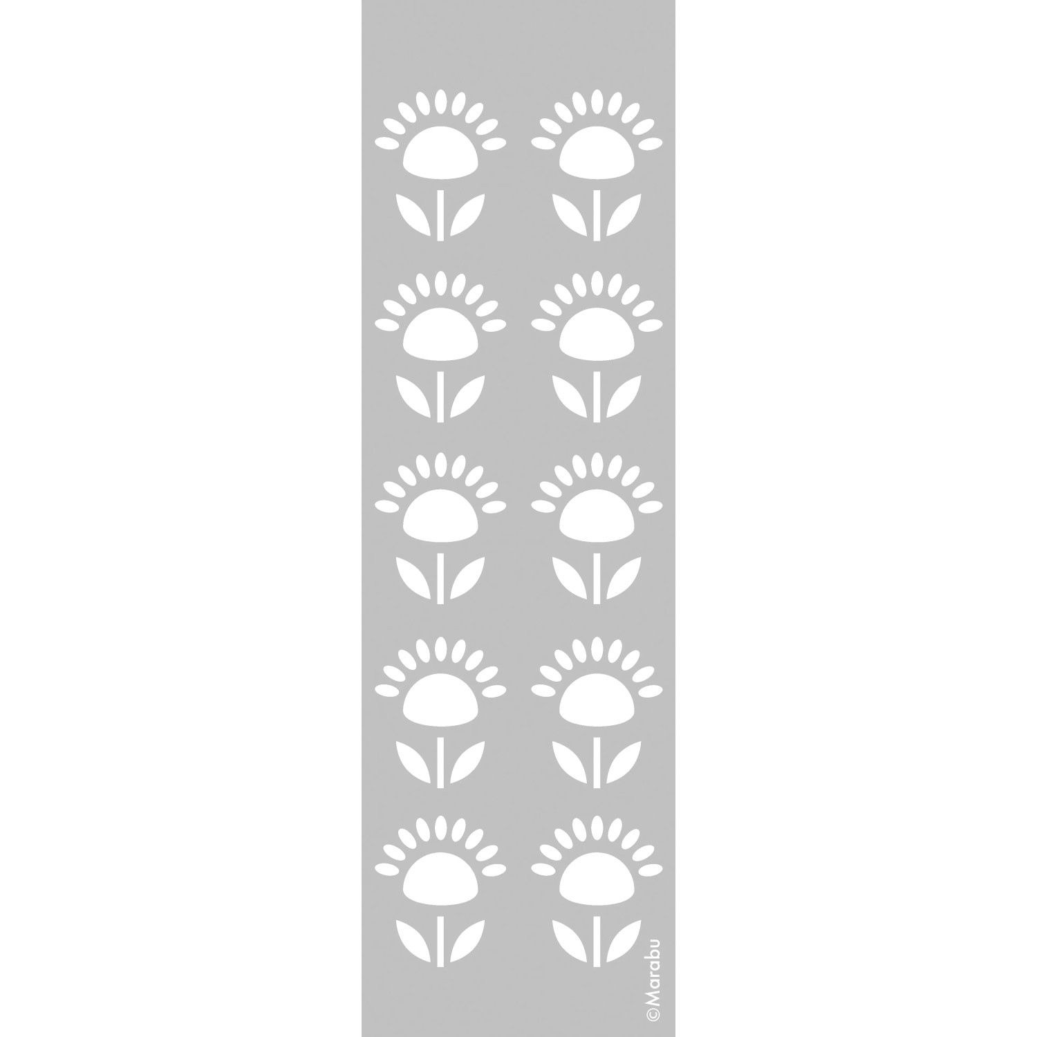 Marabu Schablone 10 x 33 cm Flower