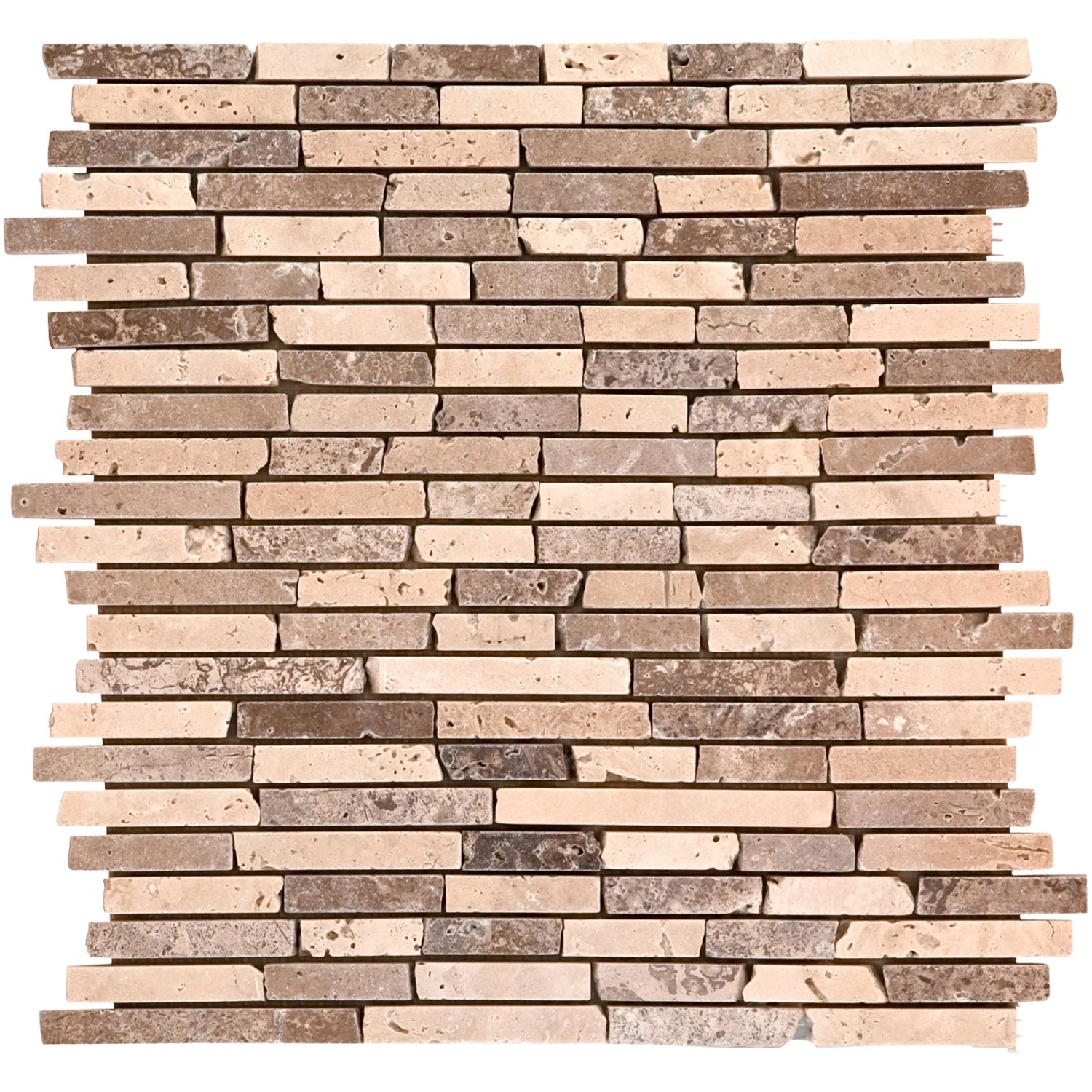 Mosaikmatte Naturstein Mugla Beige Noce 26 cm x 26 cm