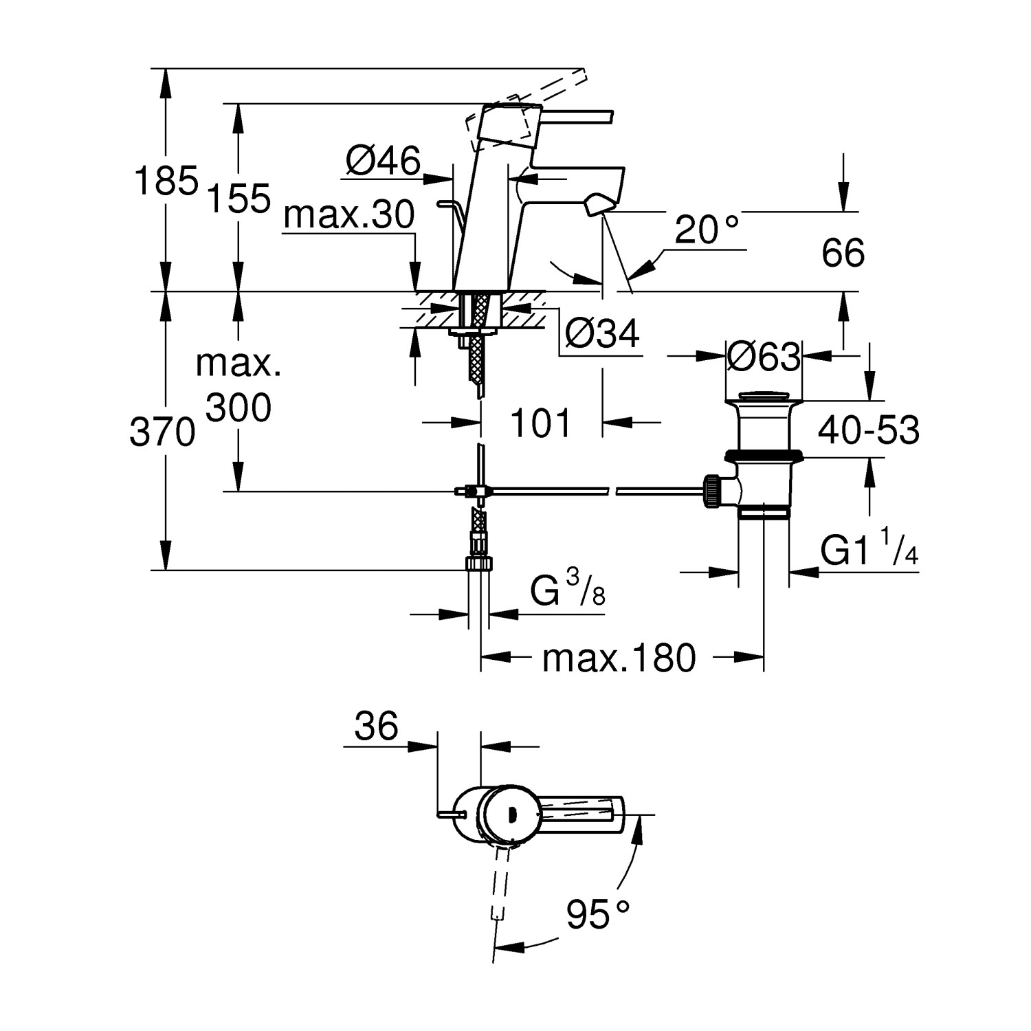 Grohe Einhand Waschtischbatterie Concetto S Size Kaufen Bei Obi 8211