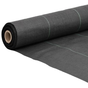 vidaXL Unkrautvlies Schwarz 1,5x100 m PP 4005224