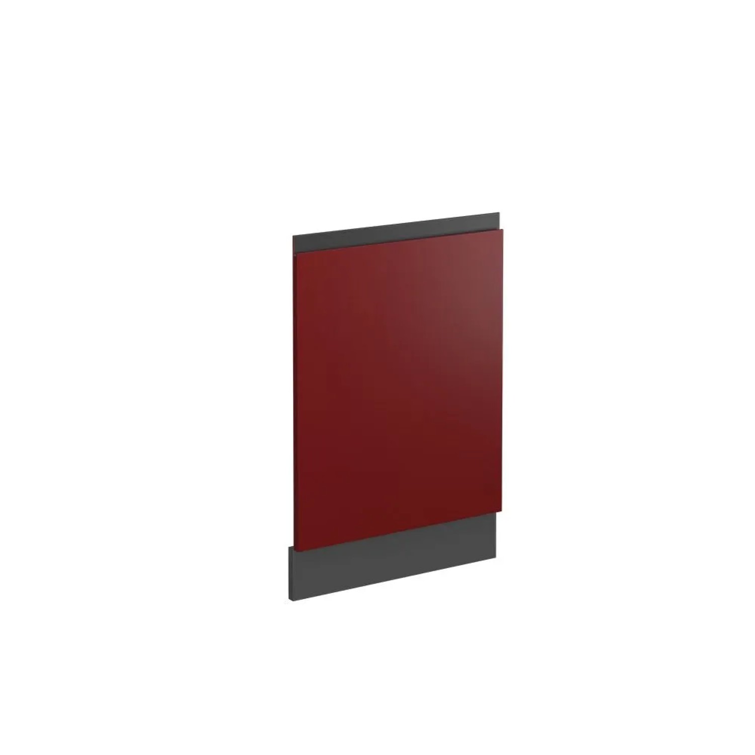 Vicco Frontblende R-Line Rot Anthrazit 45 cm J-Shape ohne Arbeitsplatte