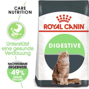 Royal Canin Katzen-Trockenfutter Digestive Care für empfindliche Katzen, 400g Packung.