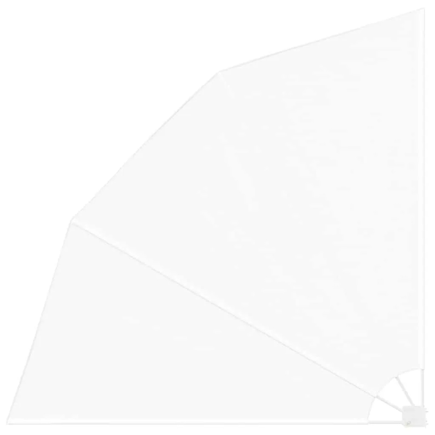 vidaXL Balkon Sichtschutz Weiß 210 x 210 cm Polyester 42000939 günstig online kaufen