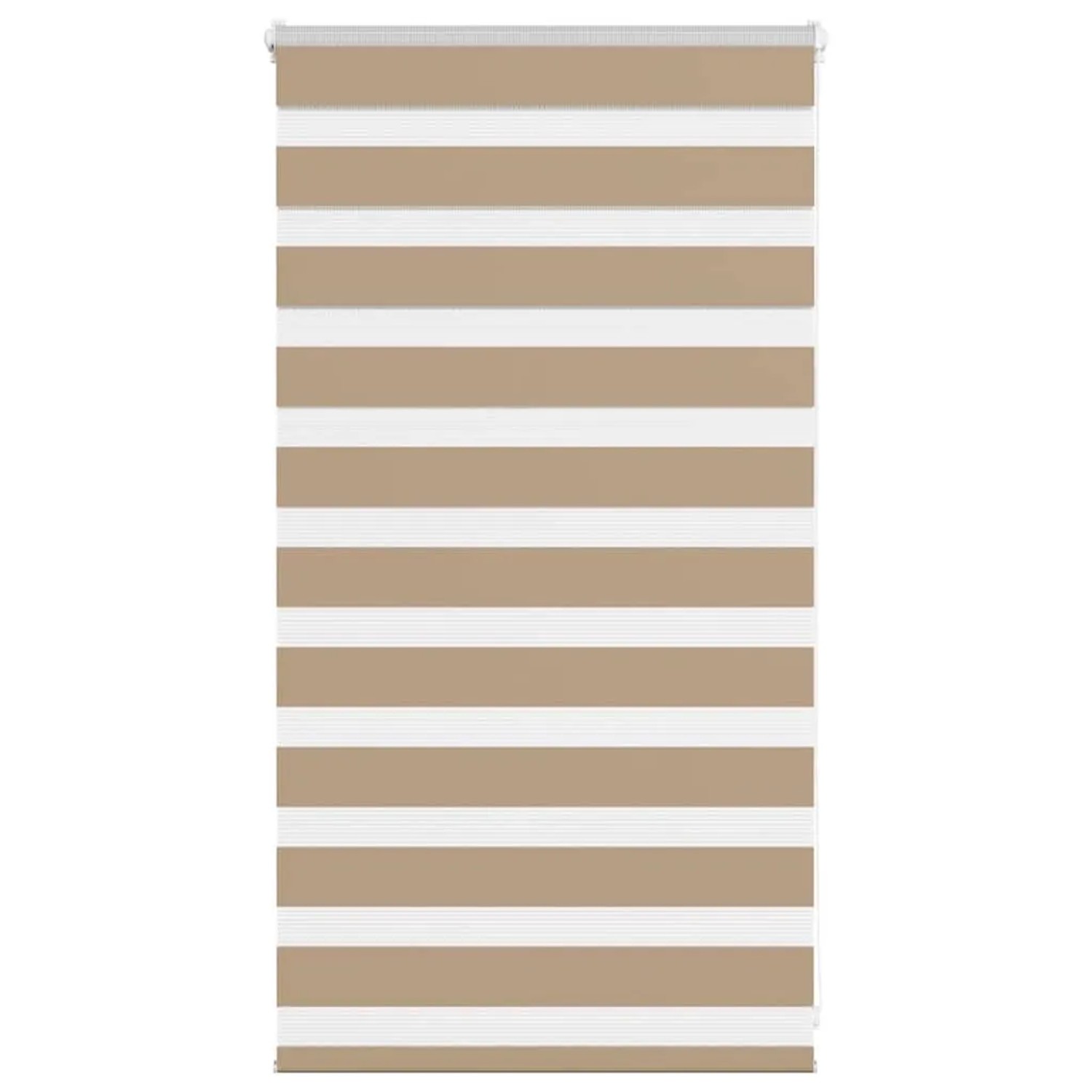 vidaXL Doppelrollo Sandbraun 85x100 cm Stoffbreite 80,9 cm Polyester 401451 günstig online kaufen