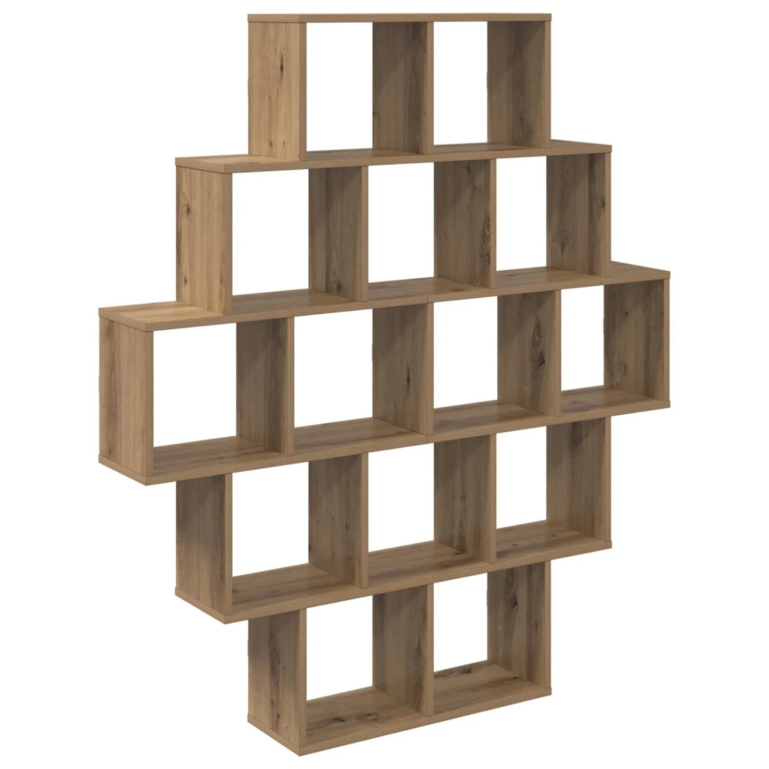 vidaXL Wandregal Artisan-Eiche 120 x 20 x 136 cm Holzwerkstoff 8012163