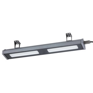 LUXULA LED Hallenstrahler, 100W, neutralweiß, IP65, lineare Hallenleuchte für Industrie und Gewerbe.