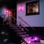 Philips Hue Impress Wandleuchte und Sockelleuchten in Szene gesetzt.