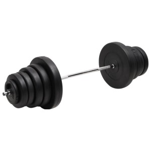 vidaXL Langhantel mit Gewichten 90 kg 3145021
