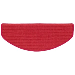 Rote Pergamon Natur Sisal Stufenmatte, 18x56cm, aus dem 15er-Set. Treppenschutz für mehr Sicherheit.