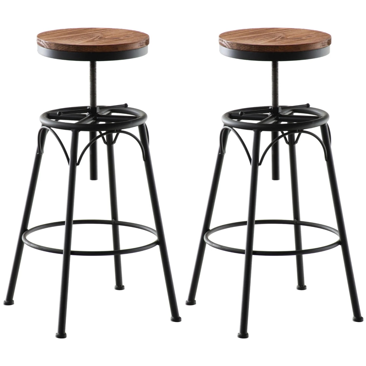 CLP 2er-Set Barhocker Beam Schwarz
