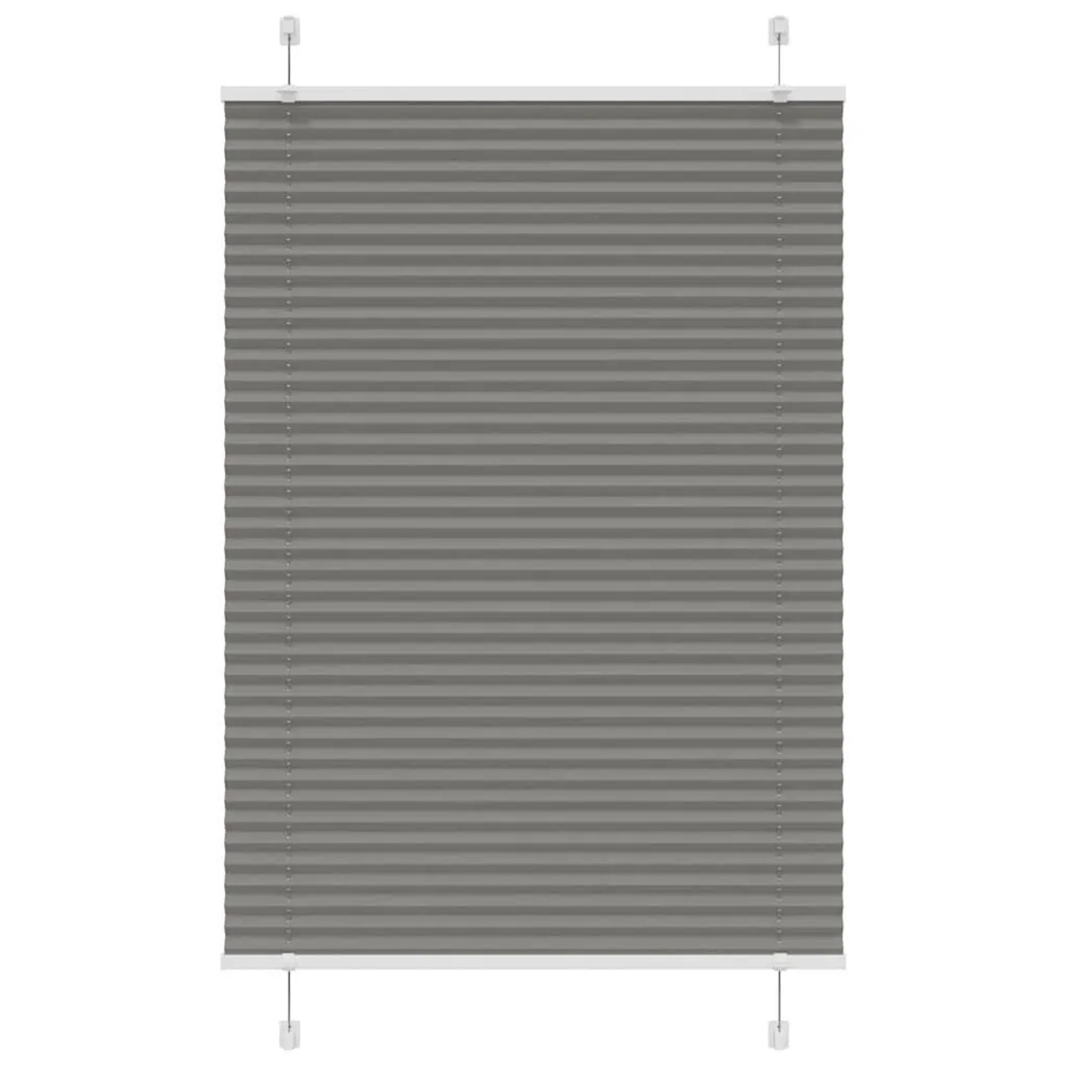 vidaXL Plissee Anthrazit 95x100 cm Stoffbreite 94,4 cm Polyester 4015074 günstig online kaufen