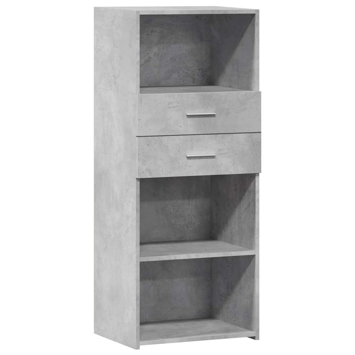vidaXL Highboard Betongrau 50x42,5x124 cm Holzwerkstoff 846176 günstig online kaufen