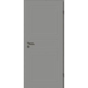 Zimmertür Brillant Contour 7103 Klassikgrau, Landhausstil mit Kassettenprägung, Rechtsanschlag.