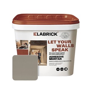 Eimer Elabrick Klebemörtel, steingrau, 15 kg für Verblender.