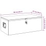 DELUKE Aluminiumbox Mit Deckel Abschließbar Alubox Deichselbox Alu Anhängerbox Werkzeugkiste Transportbox Metallkiste 90x47x33,5cm Schwarz_8