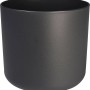 Anthrazitfarbener, runder Elho Blumentopf B.For Soft, Ø 16 cm, aus recyceltem Kunststoff.