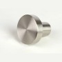 Runder SOTECH Möbelknopf aus gebürstetem Edelstahl, Ø30 mm. Ideal für Möbelgriffe.