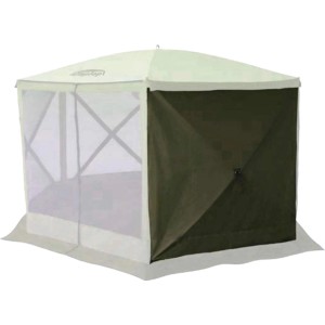 ClapTop Seitenwand für Camping-Überdachung ClapTop 500, grüne Zeltwand aus Polyester.
