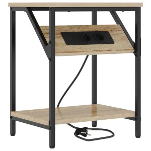 vidaXL Nachttisch Sonoma Eiche 38 x 30 x 48 cm Holzwerkstoff 859582