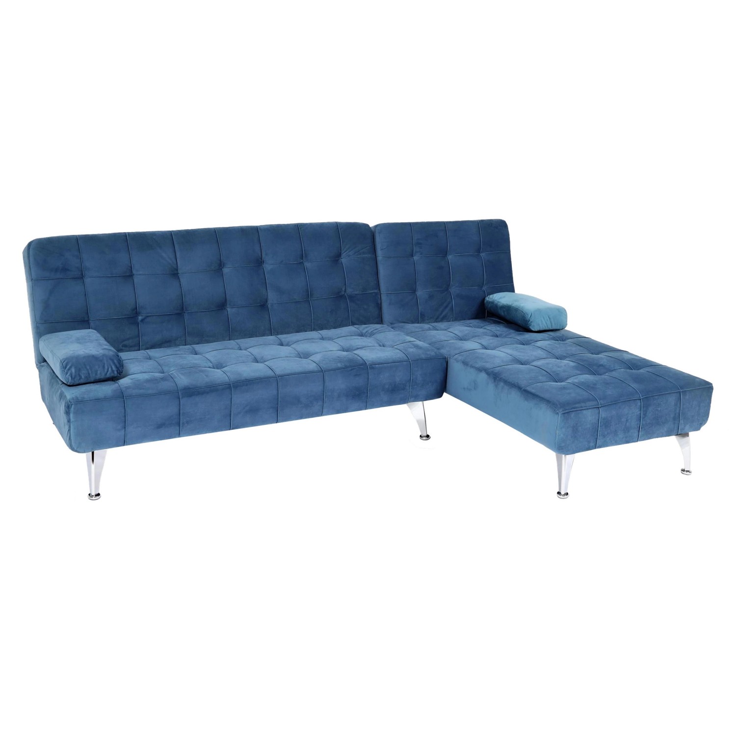 MCW Schlafsofa K22 Samt Blau günstig online kaufen