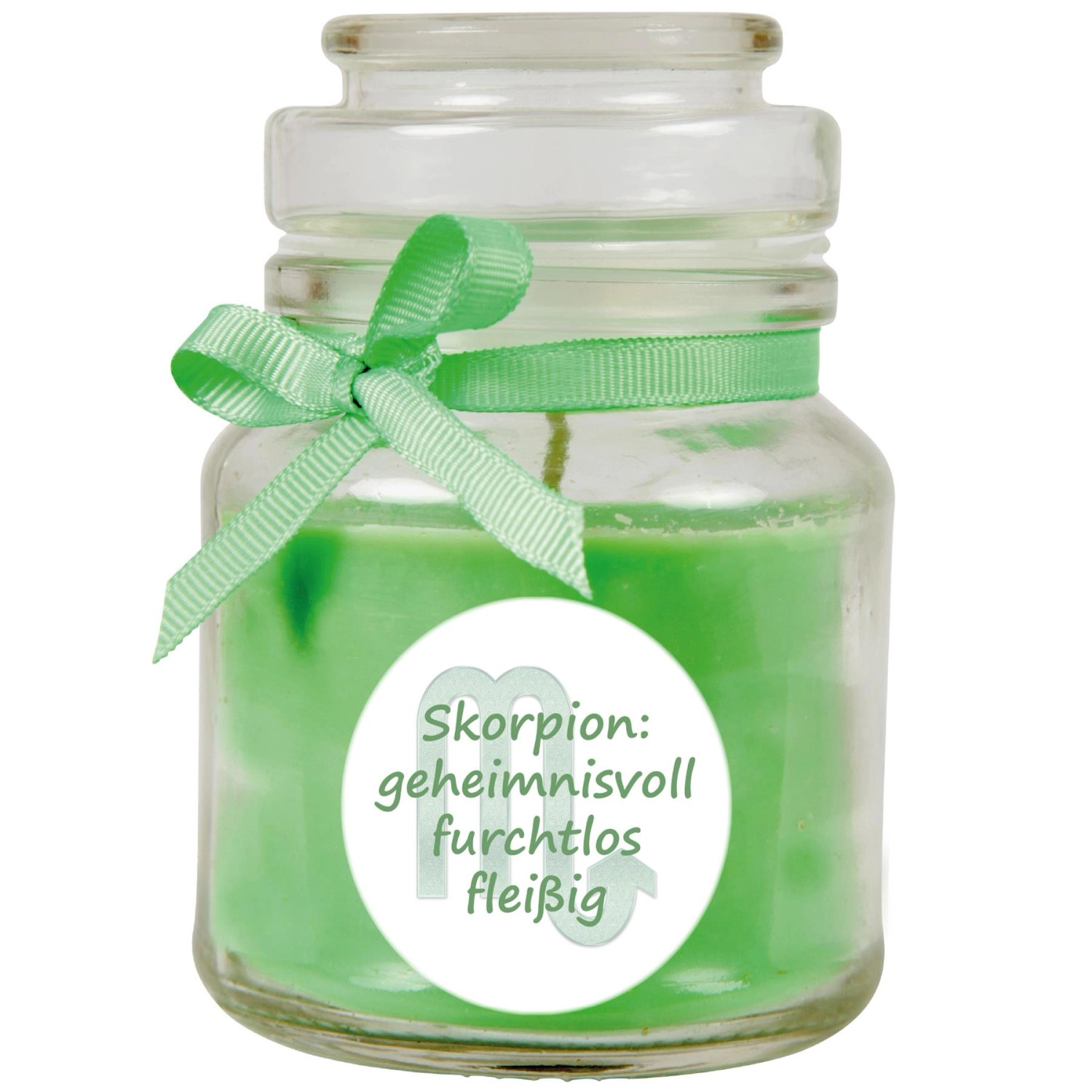 HS Candle Duftkerze & Glas Sternzeichen Coconut Limes 30 Stunden Skorpion günstig online kaufen