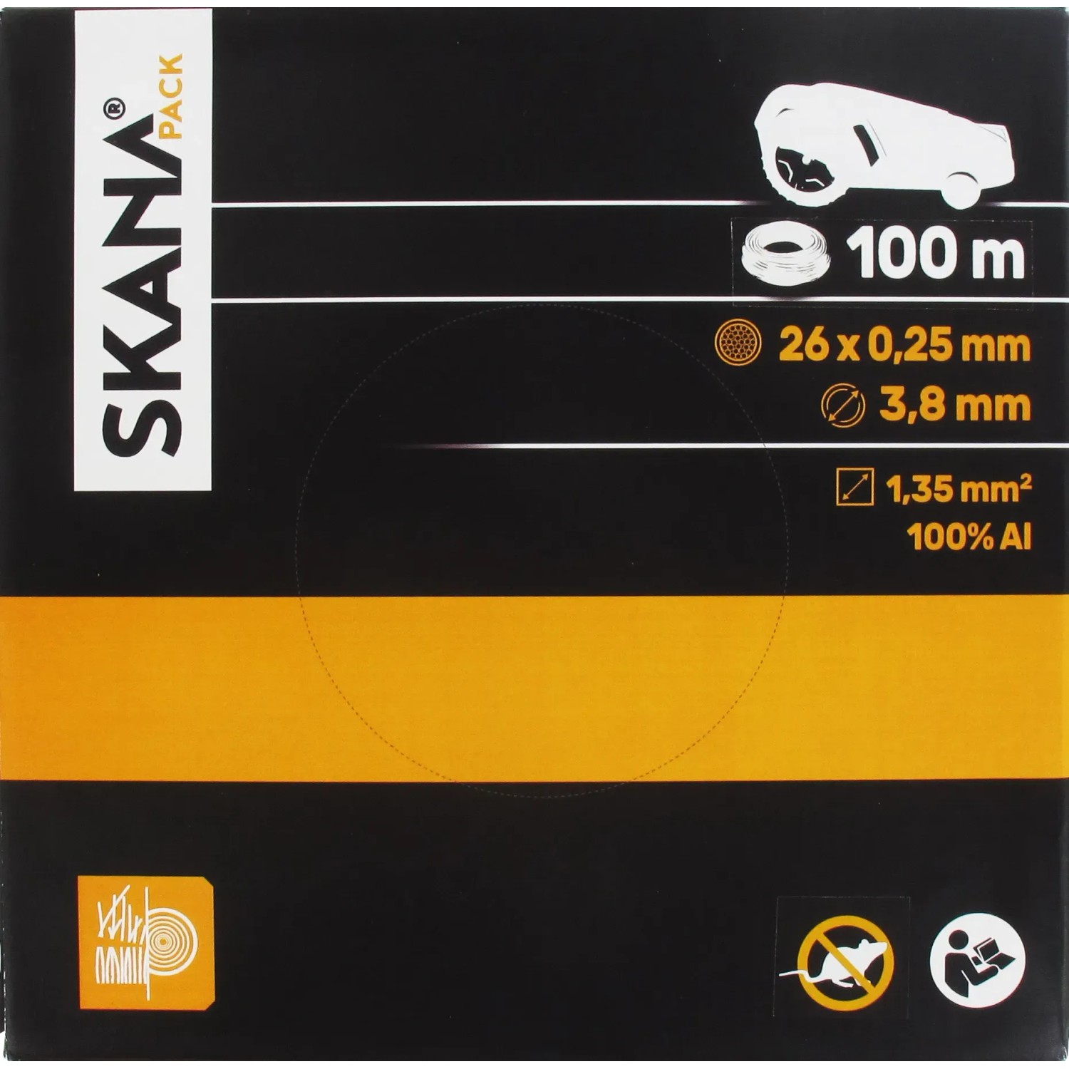 Skana Keilriemen Glatt, 5/8", 43 Zoll, 4L – Ersetzt Originalteil 532180215