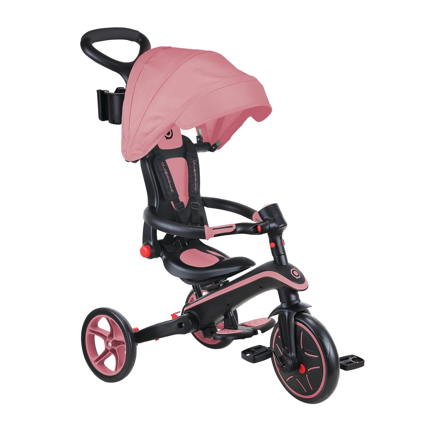 Globber Explorer Trike Foldable 4in1 Kinderwagen Dreirad Laufrad 10/8,5 Zol günstig online kaufen