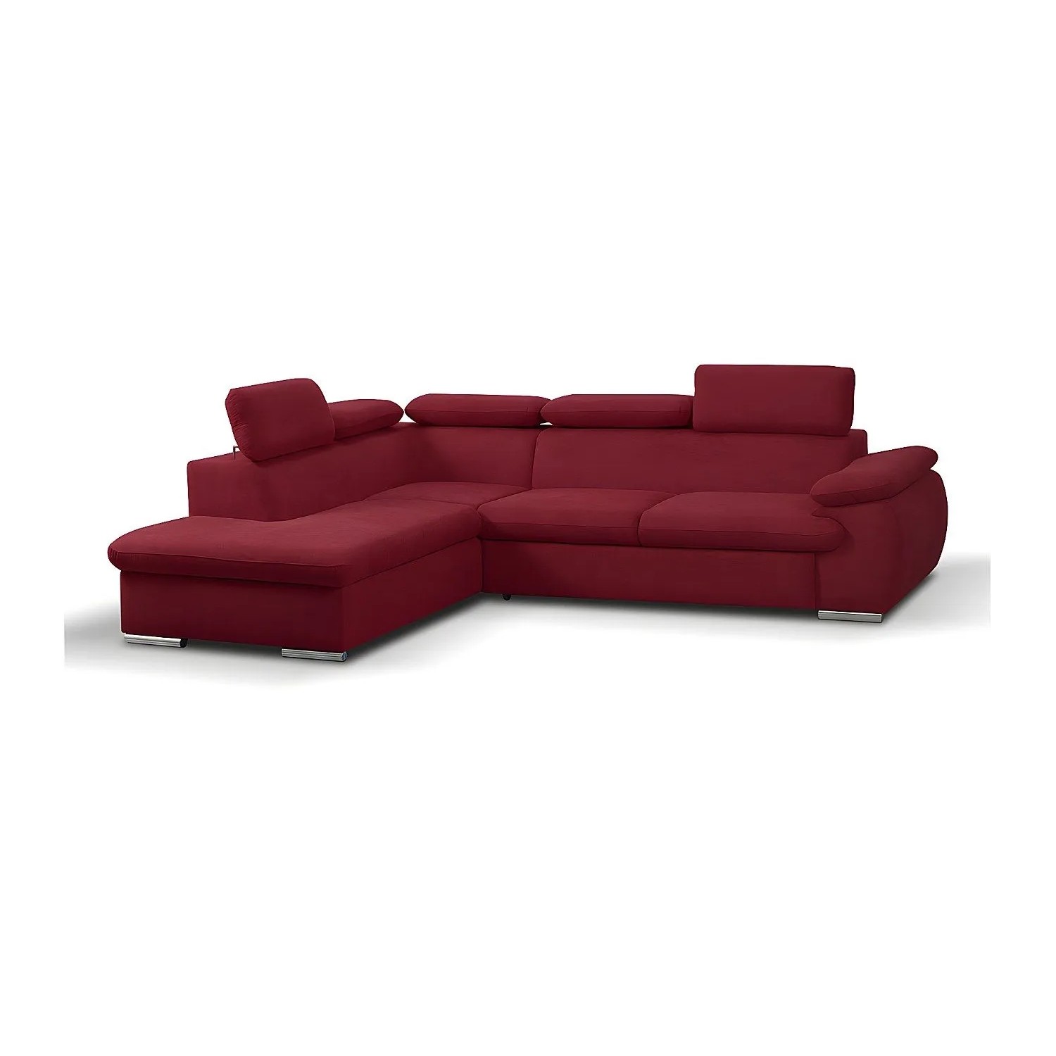 Vente-unique Schlafsofa Fabien Rot 271 cm