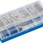 180-teiliges Schrauben- und Dübelset von LUX im blauen Sortimentskasten.