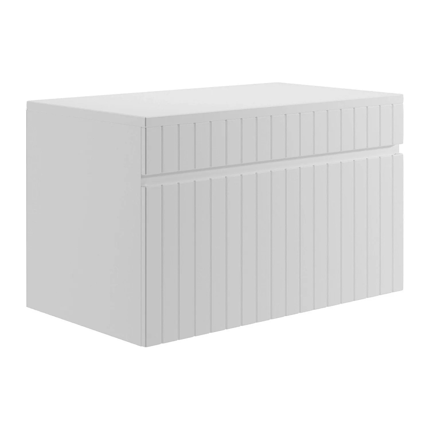 Vente-unique Waschbeckenunterschrank Satara Weiß 80 cm