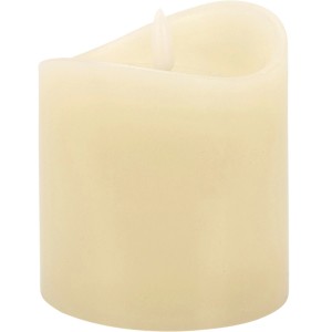 LED Kerze in Elfenbein, 20 cm hoch, für stimmungsvolle Dekoration.