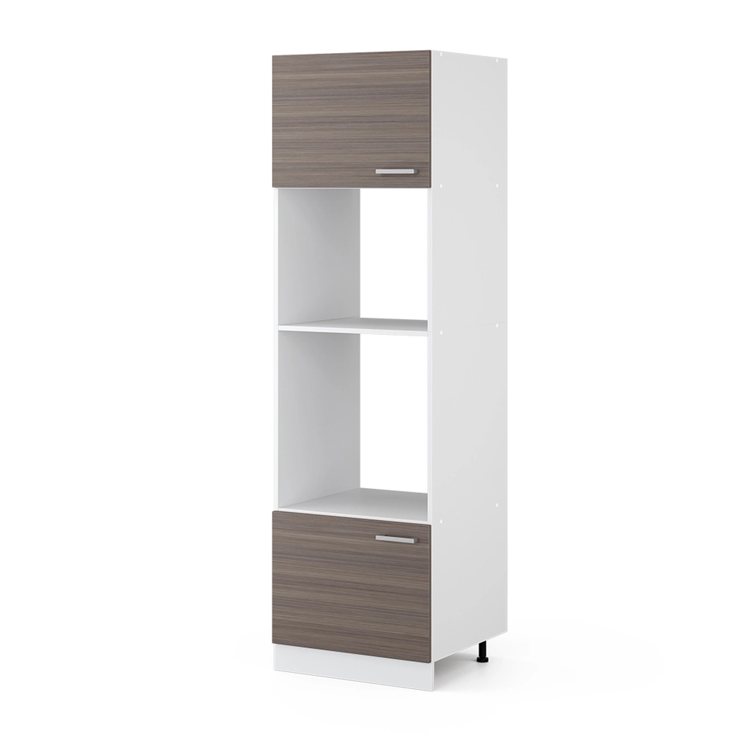 Vicco Mikrowellenschrank R-Line Küchenregal für die Mikrowelle Grau/Weiß 60 cm