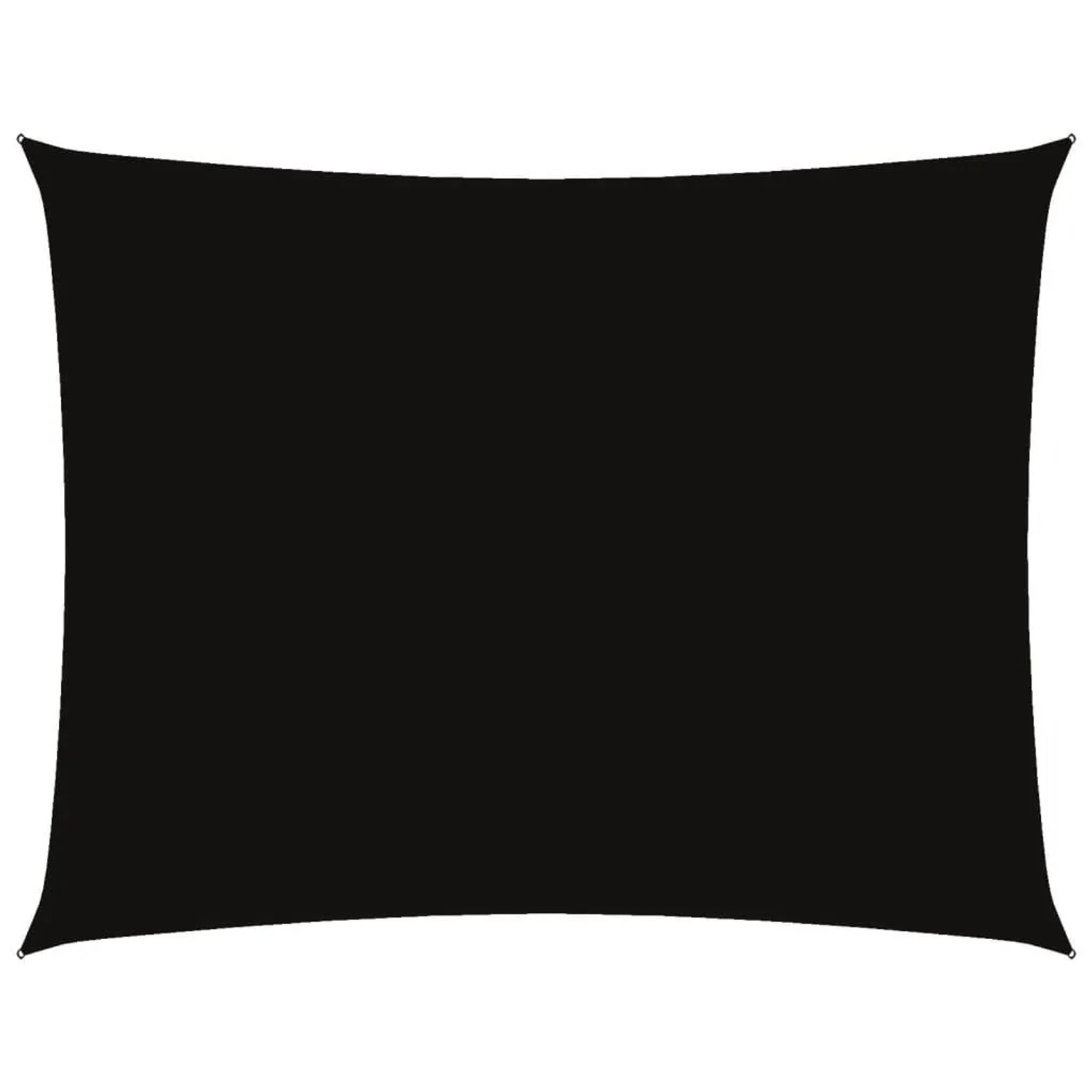 Furnicato Sonnensegel Oxford Gewebe Rechteckig 6x8 M Schwarz